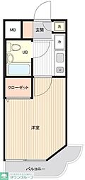 アーバンヒルズ西横浜 ワンルームの間取図画像