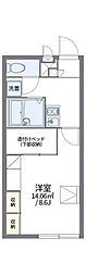 レオパレス本牧満坂 1Kの間取図画像