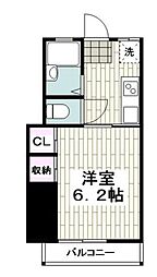 フィオレ 1Kの間取図画像