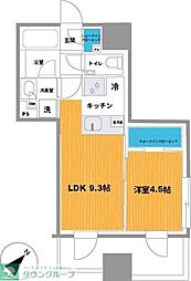プレシス横浜中央 1LDKの間取図画像