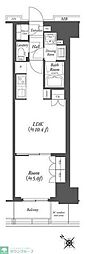WORVE横浜伊勢佐木町 1LDKの間取図画像