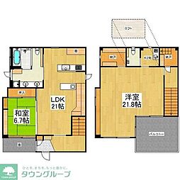 ミレ栄町 2LDKの間取り