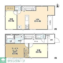 Kolet鷹の台#02 2SLDKの間取り