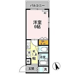 間取図画像 1K