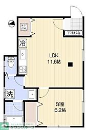 Ｌａ　Ｐｉｅｒｒｅ（ラ　ピエール） 1階1LDKの間取り
