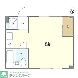 パストラル吉祥寺 2階ワンルームの間取り