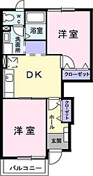 間取図画像 2DK