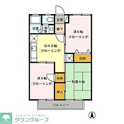 エミネンス壱番館 3DKの間取図画像