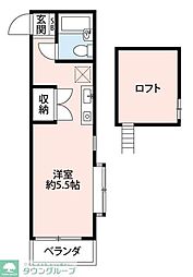 メゾン・ジュネス ワンルームの間取図画像