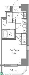 ARKMARK国分寺 1Kの間取図画像