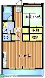 ハイツやま吉 1LDKの間取図画像
