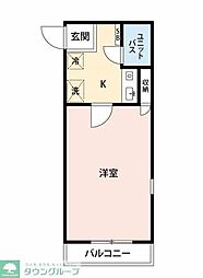 サンパレス吉祥寺 1Kの間取図画像