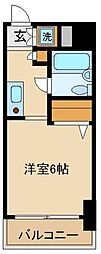ウインベルソロ国分寺1 1Kの間取図画像