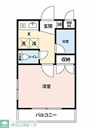 コンコルディア阿佐谷 1Kの間取図画像