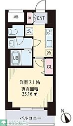 PORTO 1Kの間取図画像