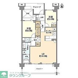 グランドメゾン杉並シーズンシーズン7 2LDKの間取図画像