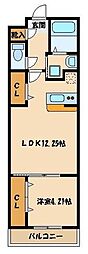 もか花南 1LDKの間取図画像