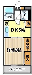 ノートルメゾン 1DKの間取図画像