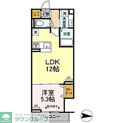 ヴィルソレイユ西荻2 1LDKの間取図画像