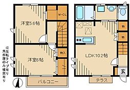 メゾン・オザワ 2LDKの間取図画像