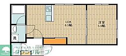 ラフィネ上石神井A 1LDKの間取図画像