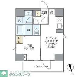 東京メトロ丸ノ内線 四谷三丁目駅 徒歩7分の賃貸マンション 5階1LDKの間取り