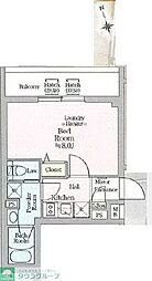 東京メトロ丸ノ内線 西新宿駅 徒歩5分の賃貸マンション 5階1Kの間取り