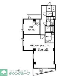Ｈ＆Ｍ南青山　ＥＡＳＴ 2階1LDKの間取り