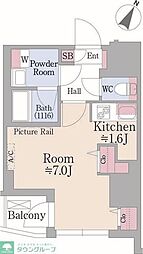東京メトロ丸ノ内線 四谷三丁目駅 徒歩9分の賃貸マンション 3階1Kの間取り