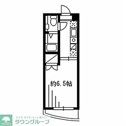 東京メトロ丸ノ内線 西新宿駅 徒歩9分の賃貸マンション 4階1Kの間取り