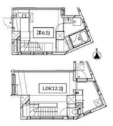 東京メトロ南北線 白金台駅 徒歩14分の賃貸マンション 4階1LDKの間取り