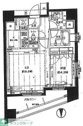 JR山手線 渋谷駅 徒歩4分の賃貸マンション 13階1LDKの間取り