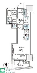 パークナードフィット南青山Ｖｉｓｔａ 5階ワンルームの間取り