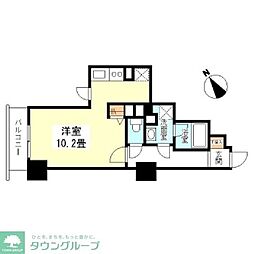 TKフラッツ渋谷 ワンルームの間取図画像