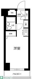サンセール神楽坂 ワンルームの間取図画像