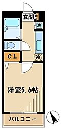 エストゥディオ 1Kの間取図画像
