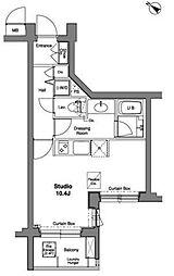 コンフォリア原宿 ワンルームの間取図画像