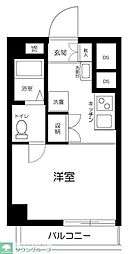池田山スカイマンション ワンルームの間取図画像
