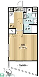 DUARES愛宕虎ノ門 1Kの間取図画像