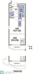 RENAISSANCECOURT三軒茶屋 1DKの間取図画像