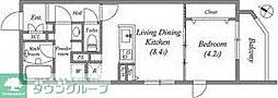 GranDuo田園調布4 1LDKの間取図画像