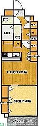 ソレイユ 1LDKの間取図画像