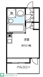 ジョイテル初台 ワンルームの間取図画像