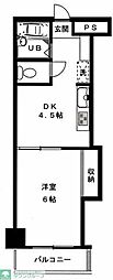 メルベイユ恵比寿 1DKの間取図画像