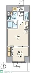 Alivis笹塚 1LDKの間取図画像