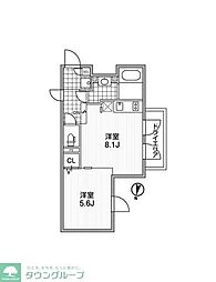 ALERO参宮橋 ワンルームの間取図画像