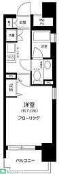 アクロス目黒 1Kの間取図画像