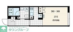 Fullea本町 ワンルームの間取図画像
