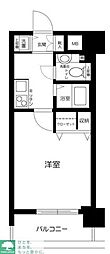 メゾン・ド・ヴィレ渋谷 1Kの間取図画像
