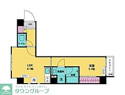 StarFive三軒茶屋 1LDKの間取図画像
